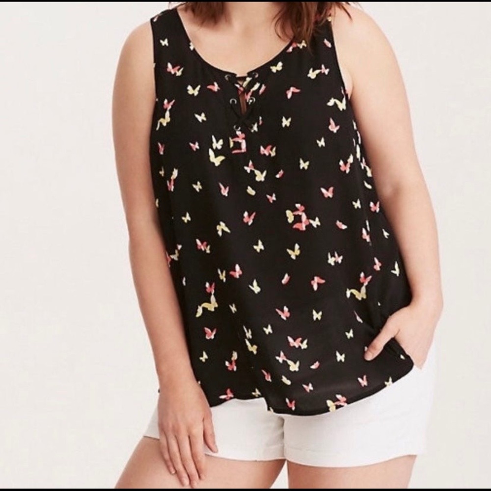 Torrid Geogette Butterfly Top